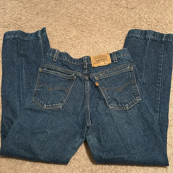 Levi's Other - Levi’s Vintage 517 Orange Tab Dark Wash Real Denim Jeans